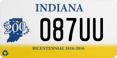 IN license plate 087UU