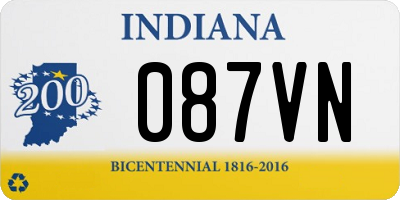 IN license plate 087VN