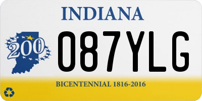 IN license plate 087YLG