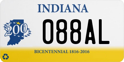 IN license plate 088AL