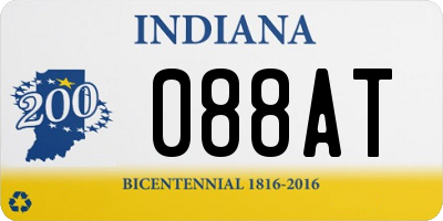IN license plate 088AT