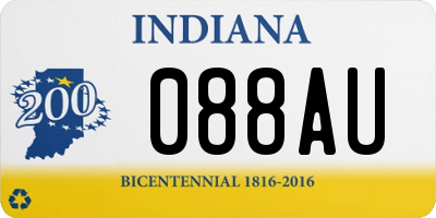 IN license plate 088AU