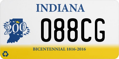 IN license plate 088CG