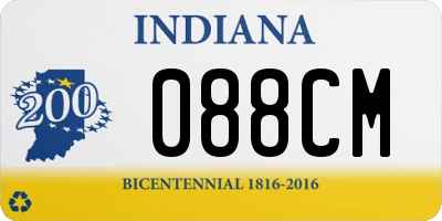 IN license plate 088CM