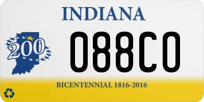 IN license plate 088CO