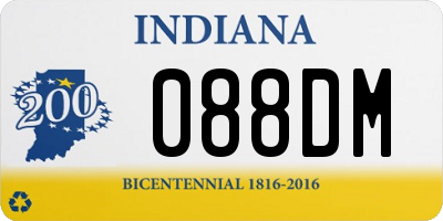 IN license plate 088DM