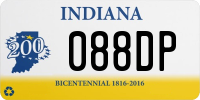 IN license plate 088DP