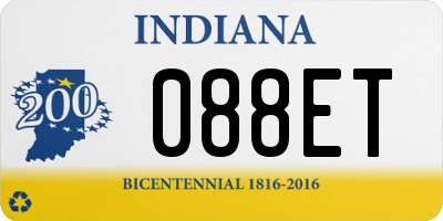 IN license plate 088ET