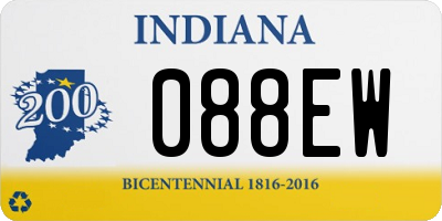 IN license plate 088EW