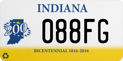 IN license plate 088FG