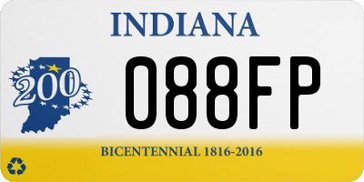 IN license plate 088FP