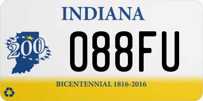 IN license plate 088FU