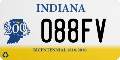 IN license plate 088FV