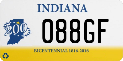IN license plate 088GF