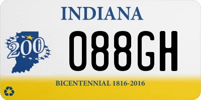 IN license plate 088GH