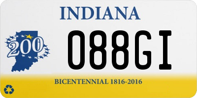 IN license plate 088GI