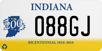 IN license plate 088GJ