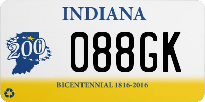 IN license plate 088GK