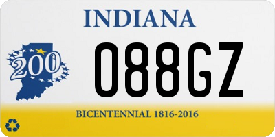 IN license plate 088GZ