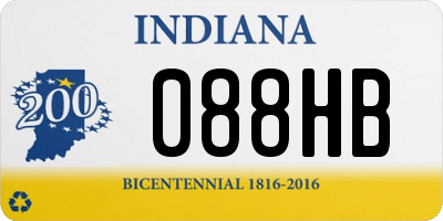 IN license plate 088HB