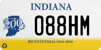 IN license plate 088HM