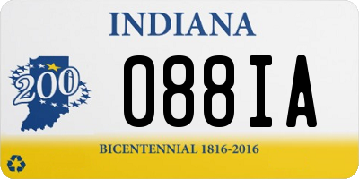 IN license plate 088IA