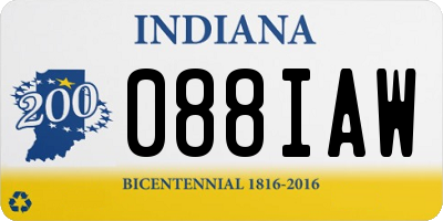 IN license plate 088IAW