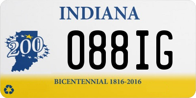 IN license plate 088IG