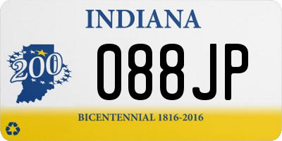 IN license plate 088JP