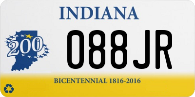 IN license plate 088JR
