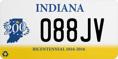 IN license plate 088JV