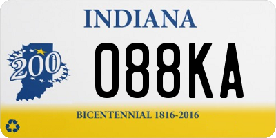 IN license plate 088KA