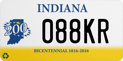 IN license plate 088KR