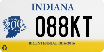 IN license plate 088KT