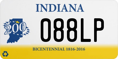 IN license plate 088LP