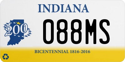 IN license plate 088MS