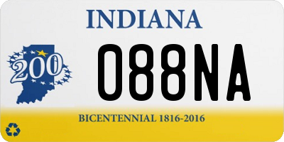 IN license plate 088NA