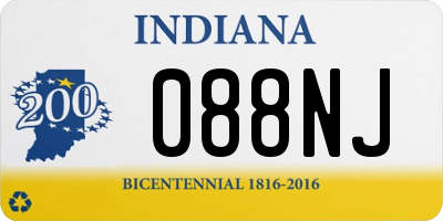 IN license plate 088NJ