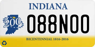 IN license plate 088NOO