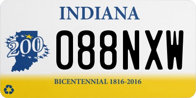 IN license plate 088NXW