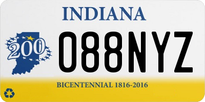 IN license plate 088NYZ