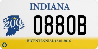 IN license plate 088OB