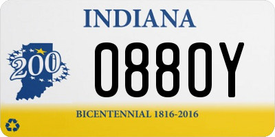 IN license plate 088OY