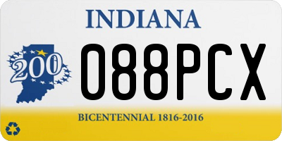IN license plate 088PCX