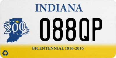 IN license plate 088QP