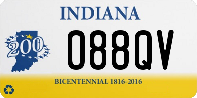 IN license plate 088QV