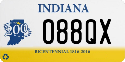 IN license plate 088QX