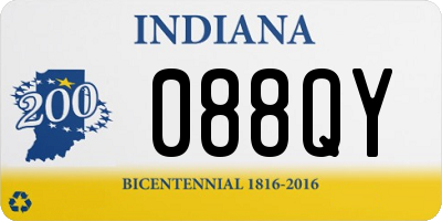 IN license plate 088QY