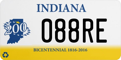 IN license plate 088RE