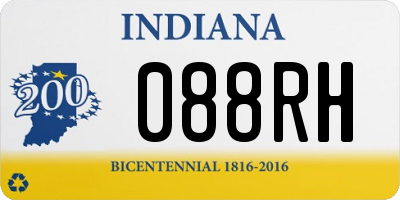 IN license plate 088RH